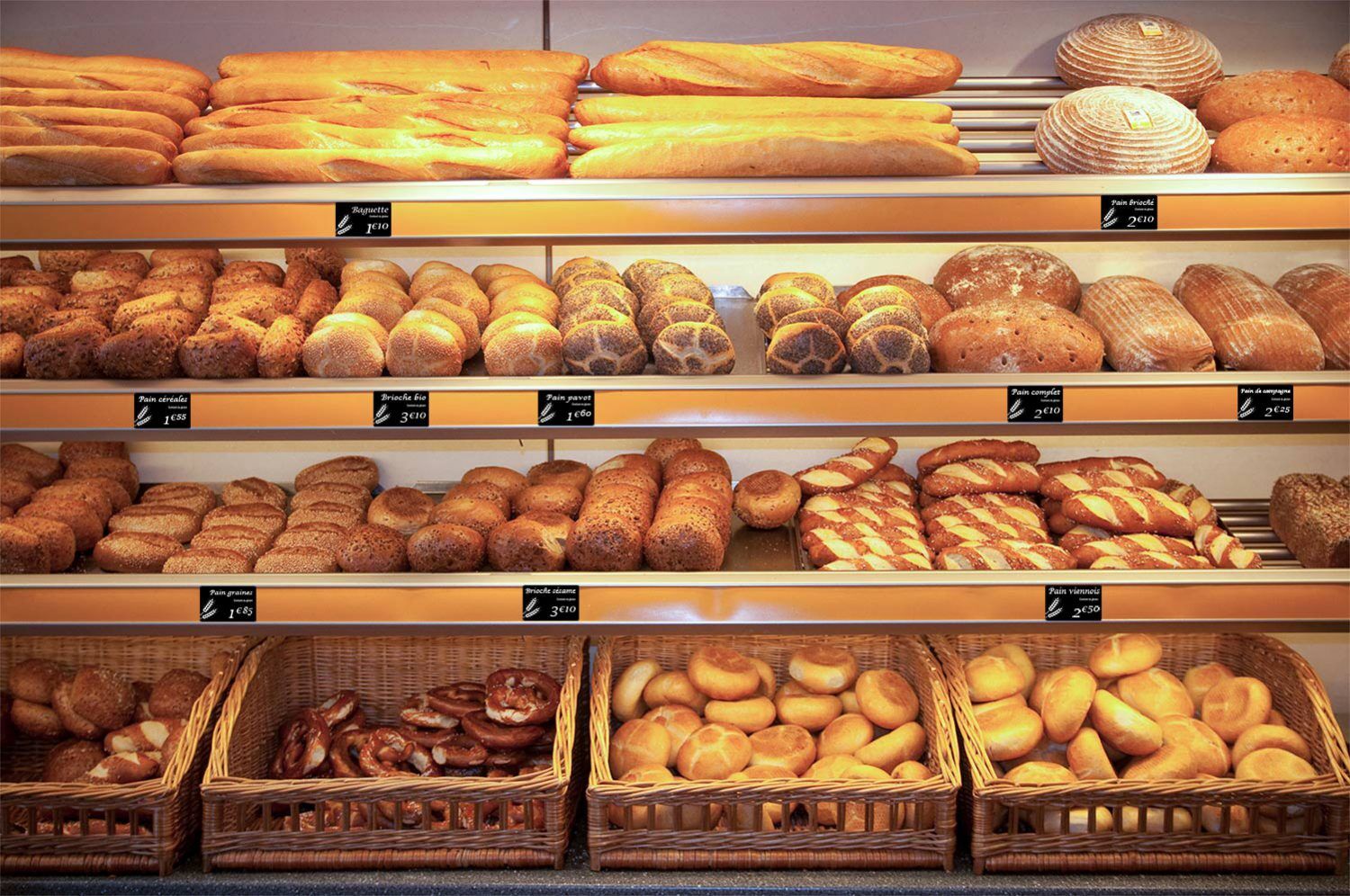 Bakery Bread Price Tags designed and created by Edikio price tag solution
