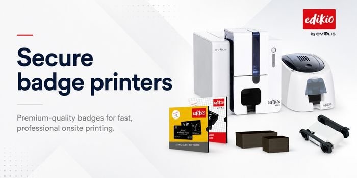 Secure badge printers for premium-quality badges